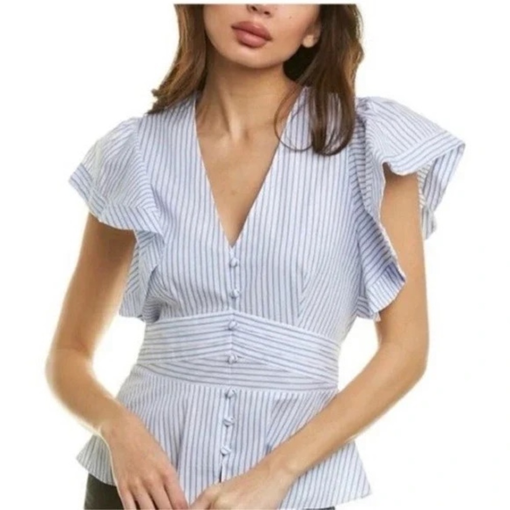 Veronica Beard Han Peplum Blouse - Picture 8 of 10